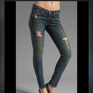 Rag & Bone Distressed Blue Jeans